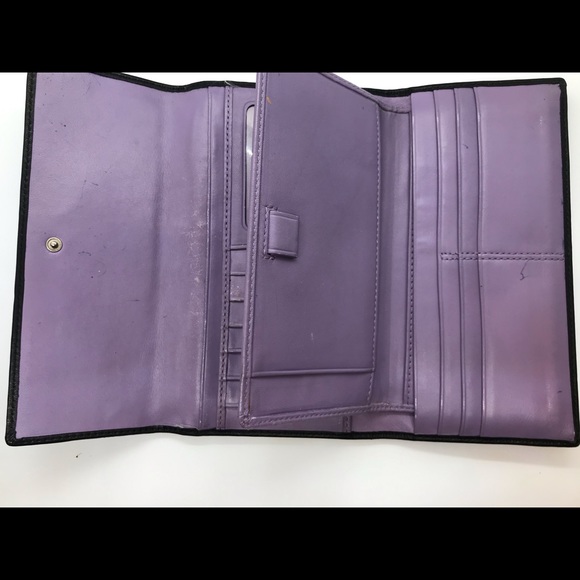 Purple and black coach wallet - Picture 5 of 5